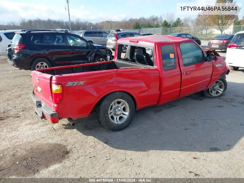 2006 Ford Ranger Sport/Stx/Xlt VIN: 1FTYR44U46PA56844 Lot: 40795068