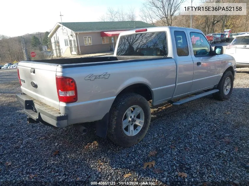 1FTYR15E36PA52158 2006 Ford Ranger Fx4 Off-Road/Sport/Xl/Xlt