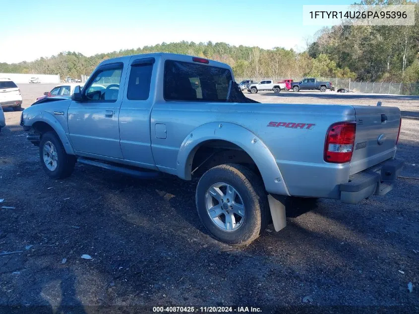 2006 Ford Ranger Sport/Stx/Xl/Xlt VIN: 1FTYR14U26PA95396 Lot: 40870425