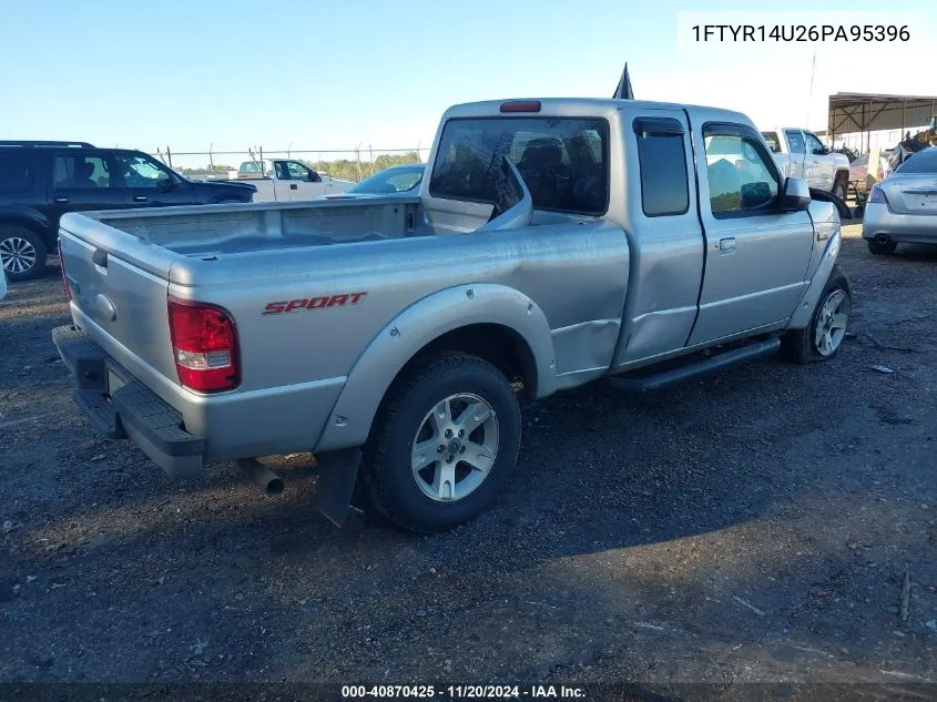 2006 Ford Ranger Sport/Stx/Xl/Xlt VIN: 1FTYR14U26PA95396 Lot: 40870425