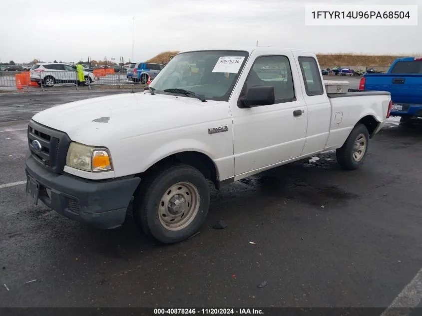 2006 Ford Ranger Sport/Stx/Xl/Xlt VIN: 1FTYR14U96PA68504 Lot: 40878246