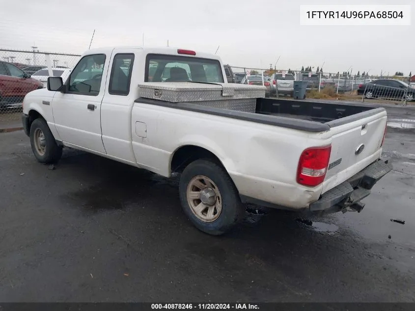 2006 Ford Ranger Sport/Stx/Xl/Xlt VIN: 1FTYR14U96PA68504 Lot: 40878246