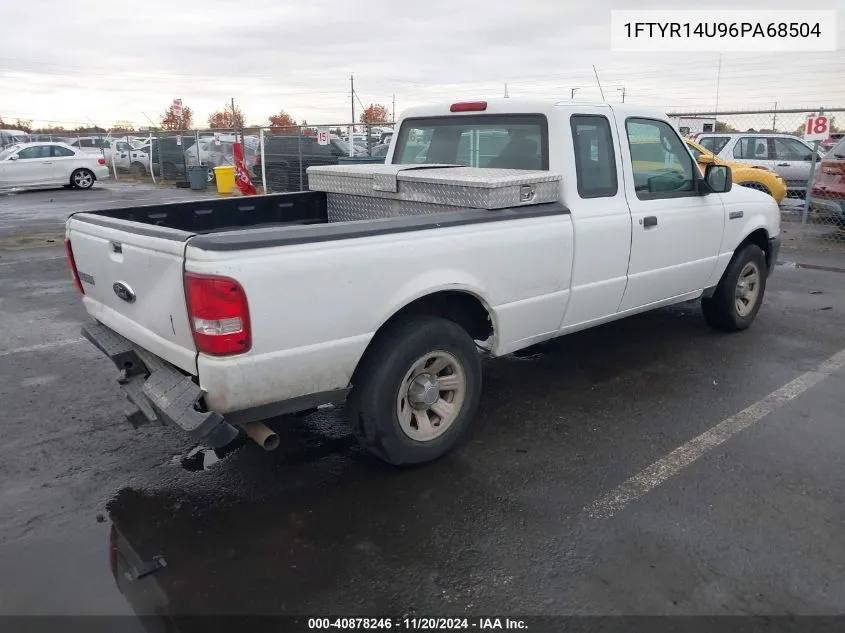 2006 Ford Ranger Sport/Stx/Xl/Xlt VIN: 1FTYR14U96PA68504 Lot: 40878246