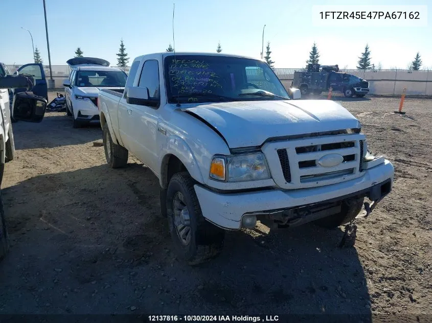 2007 Ford Ranger Super Cab VIN: 1FTZR45E47PA67162 Lot: 12137816