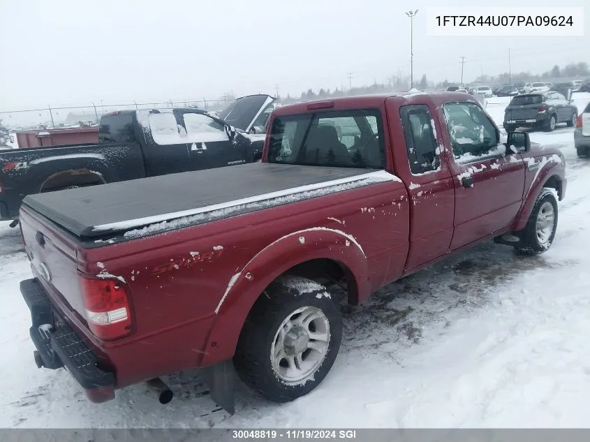 2007 Ford Ranger Super Cab VIN: 1FTZR44U07PA09624 Lot: 30048819