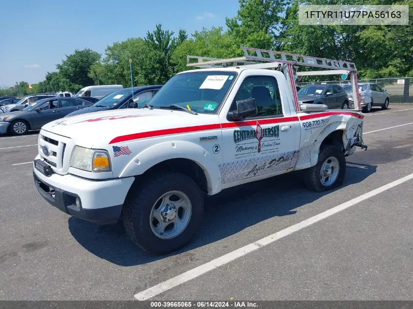 2007 Ford Ranger Sport/Xl/Xlt VIN: 1FTYR11U77PA56163 Lot: 39665065