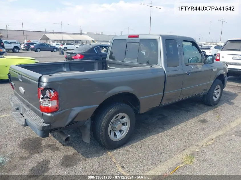 2007 Ford Ranger Sport/Stx/Xlt VIN: 1FTYR44UX7PA41542 Lot: 39861763