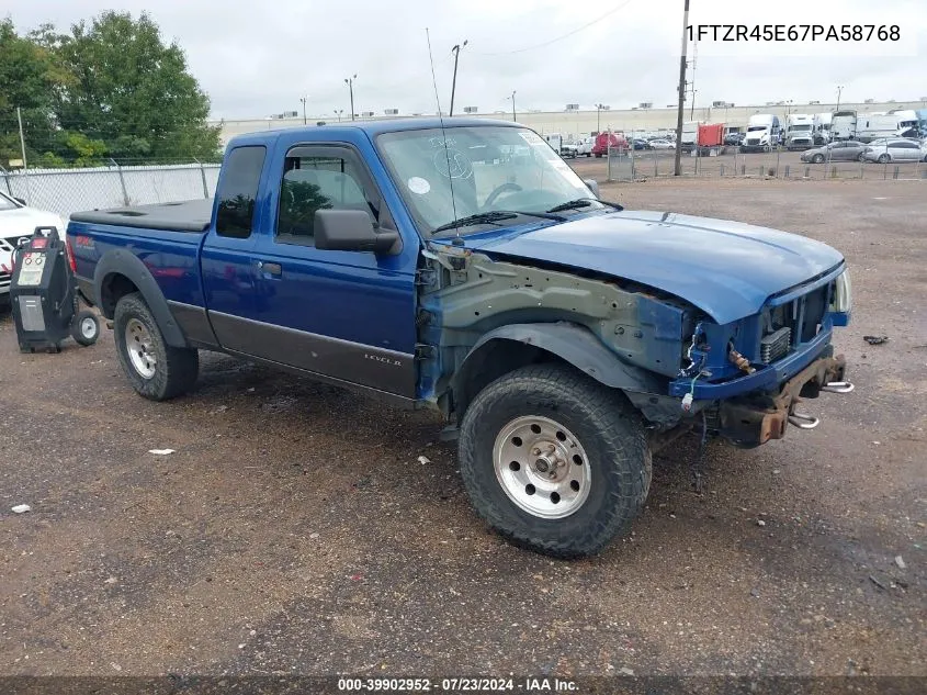 2007 Ford Ranger Fx4 Level Ii/Fx4 Off-Road/Sport/Xlt VIN: 1FTZR45E67PA58768 Lot: 39902952