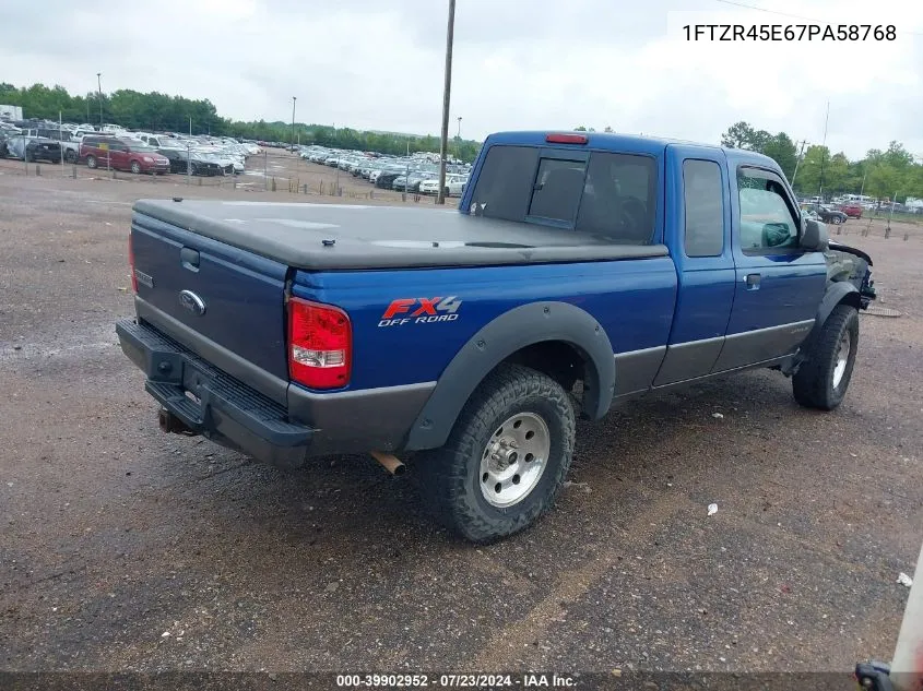 1FTZR45E67PA58768 2007 Ford Ranger Fx4 Level Ii/Fx4 Off-Road/Sport/Xlt