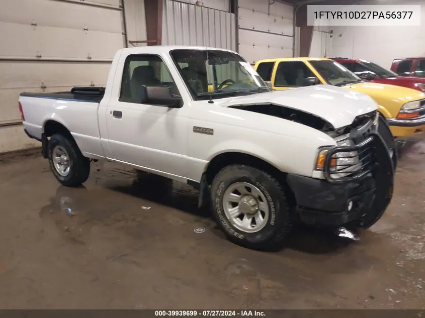 2007 Ford Ranger Stx/Xl/Xlt VIN: 1FTYR10D27PA56377 Lot: 39939699