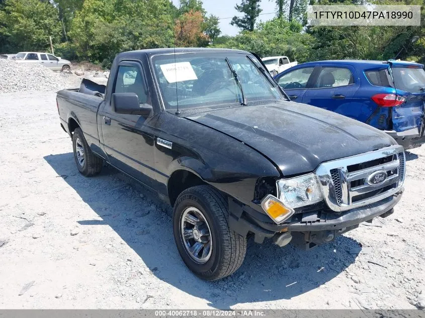 1FTYR10D47PA18990 2007 Ford Ranger Stx/Xl/Xlt