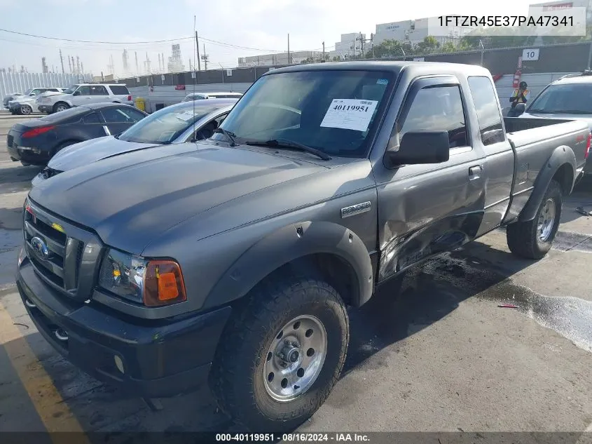 1FTZR45E37PA47341 2007 Ford Ranger Fx4 Level Ii/Fx4 Off-Road/Sport/Xlt