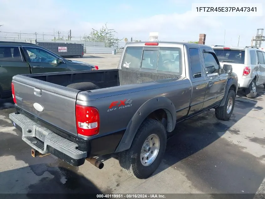 2007 Ford Ranger Fx4 Level Ii/Fx4 Off-Road/Sport/Xlt VIN: 1FTZR45E37PA47341 Lot: 40119951