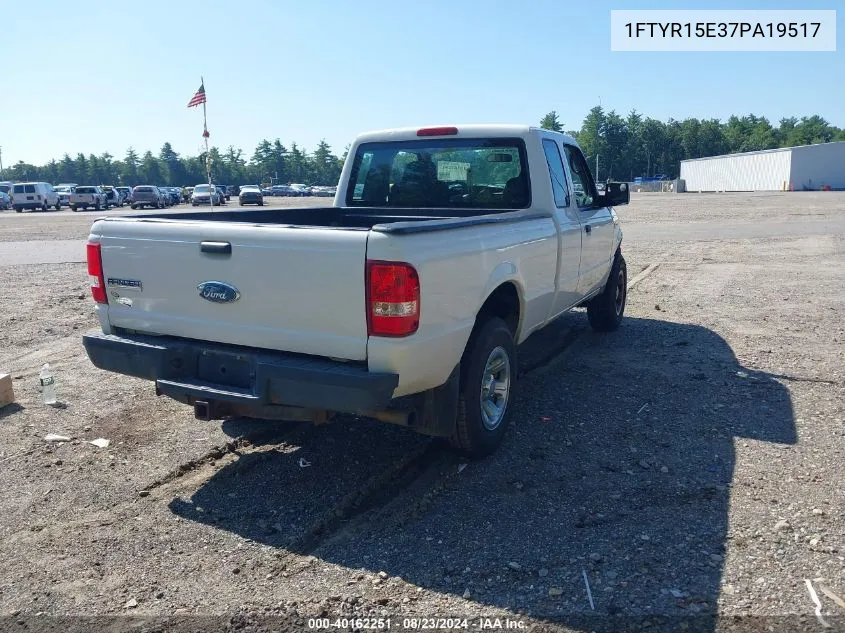 2007 Ford Ranger Fx4 Off-Road/Sport/Xl/Xlt VIN: 1FTYR15E37PA19517 Lot: 40162251