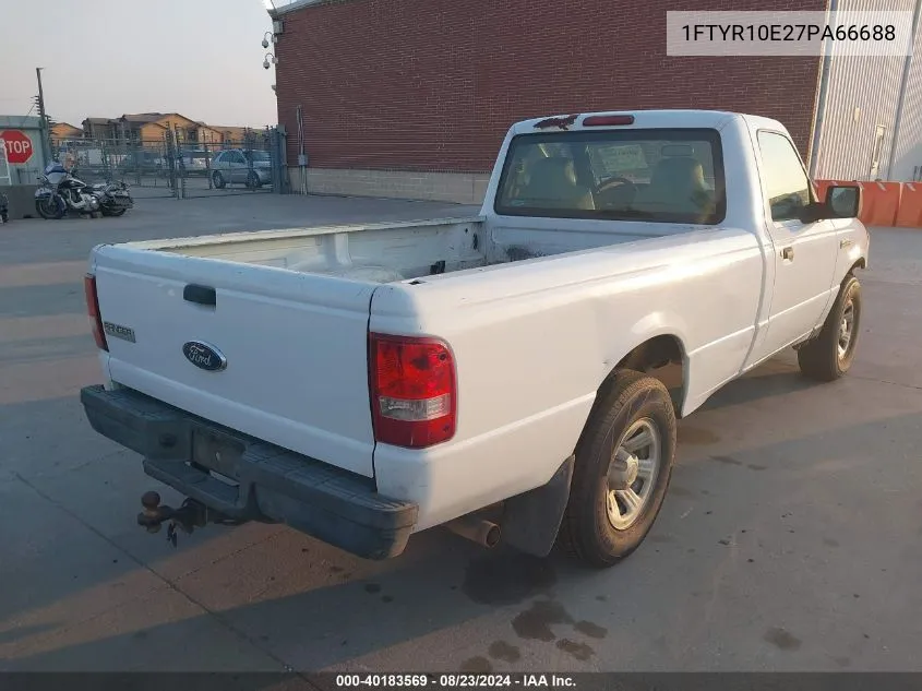 1FTYR10E27PA66688 2007 Ford Ranger Xl/Xlt