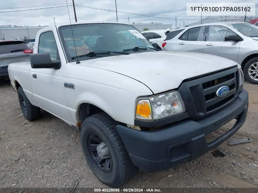 2007 Ford Ranger Stx/Xl/Xlt VIN: 1FTYR10D17PA05162 Lot: 40229095