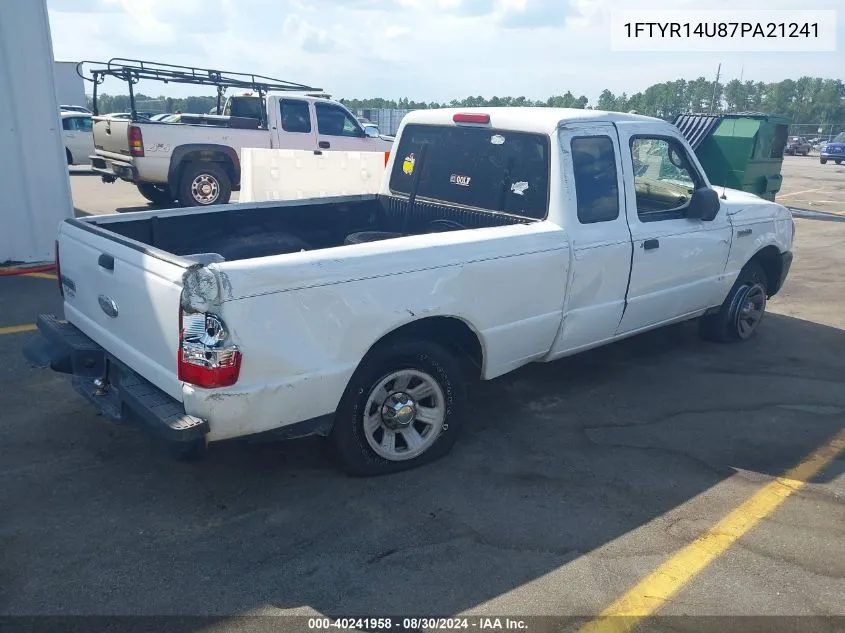 2007 Ford Ranger Sport/Stx/Xl/Xlt VIN: 1FTYR14U87PA21241 Lot: 40241958