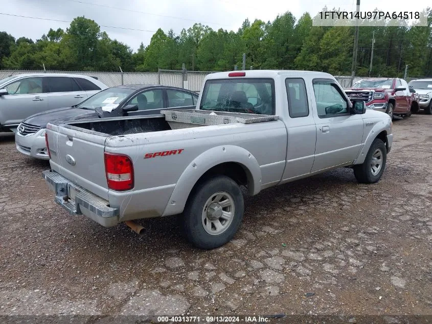 2007 Ford Ranger Sport/Stx/Xl/Xlt VIN: 1FTYR14U97PA64518 Lot: 40313771