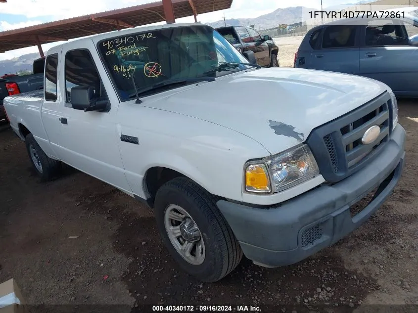 2007 Ford Ranger Stx/Xl/Xlt VIN: 1FTYR14D77PA72861 Lot: 40340172