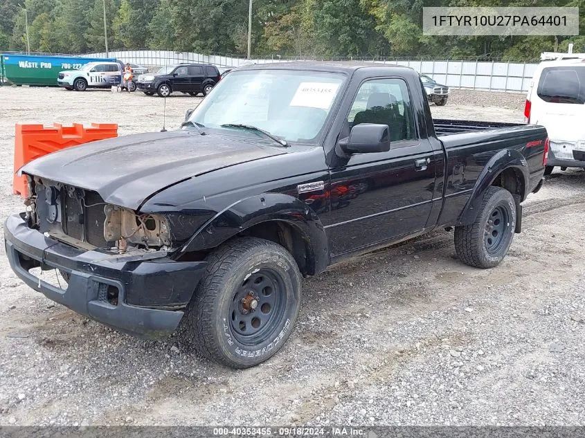 1FTYR10U27PA64401 2007 Ford Ranger Sport/Stx/Xl/Xlt