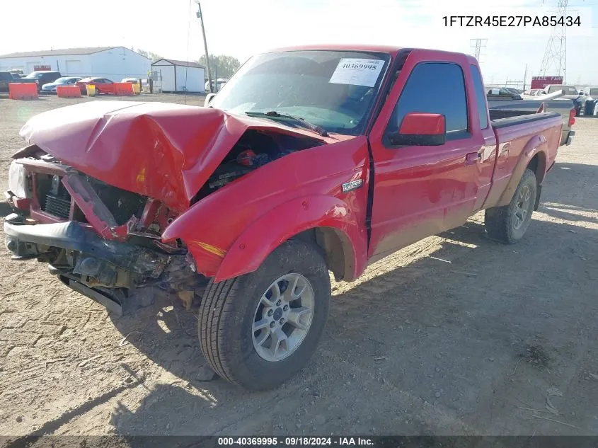 2007 Ford Ranger Super Cab VIN: 1FTZR45E27PA85434 Lot: 40369995