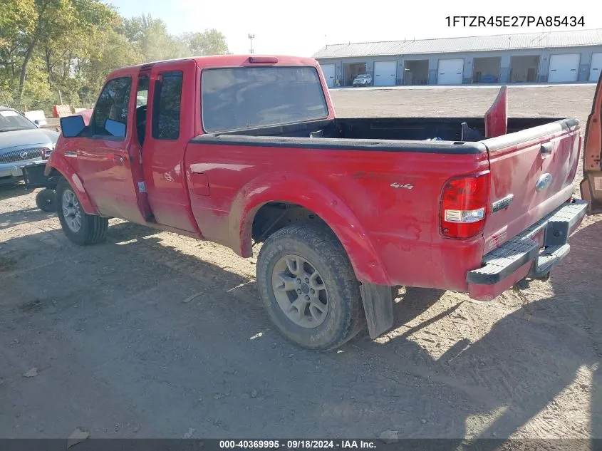 2007 Ford Ranger Super Cab VIN: 1FTZR45E27PA85434 Lot: 40369995