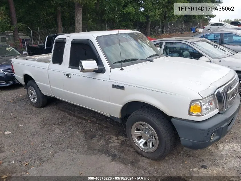 2007 Ford Ranger Stx/Xl/Xlt VIN: 1FTYR14D17PA35062 Lot: 40375226