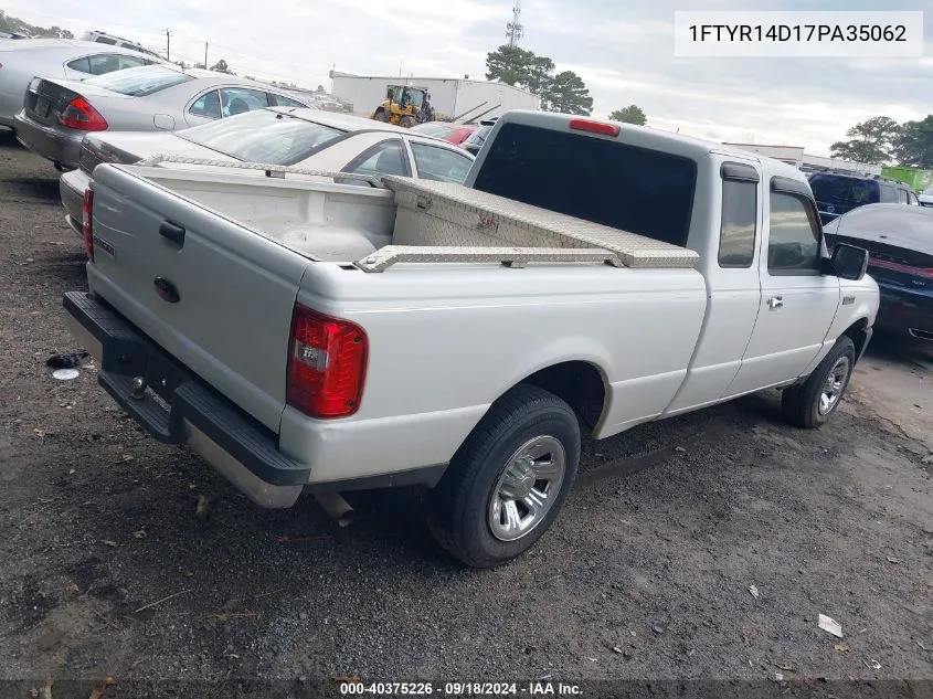 2007 Ford Ranger Stx/Xl/Xlt VIN: 1FTYR14D17PA35062 Lot: 40375226