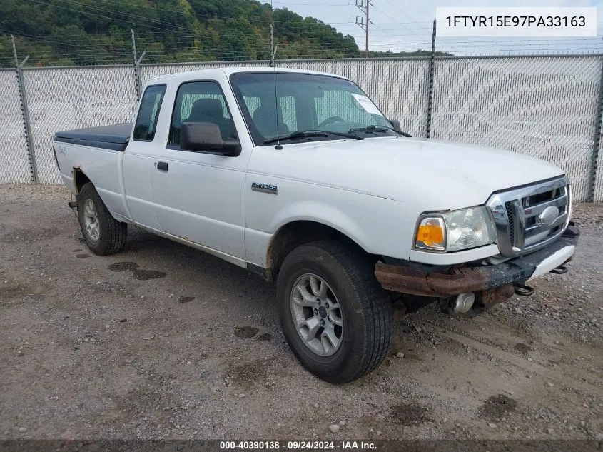 2007 Ford Ranger Super Cab VIN: 1FTYR15E97PA33163 Lot: 40390138