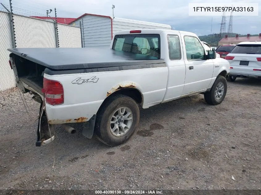 2007 Ford Ranger Super Cab VIN: 1FTYR15E97PA33163 Lot: 40390138