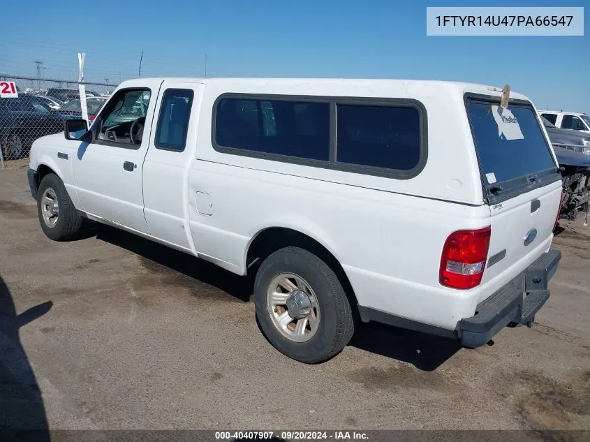 2007 Ford Ranger Sport/Stx/Xl/Xlt VIN: 1FTYR14U47PA66547 Lot: 40407907