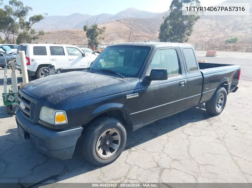 1FTYR14D67PA57316 2007 Ford Ranger Stx/Xl/Xlt