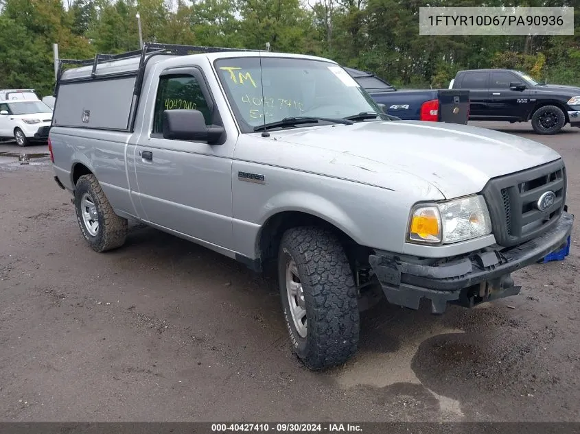 2007 Ford Ranger VIN: 1FTYR10D67PA90936 Lot: 40427410