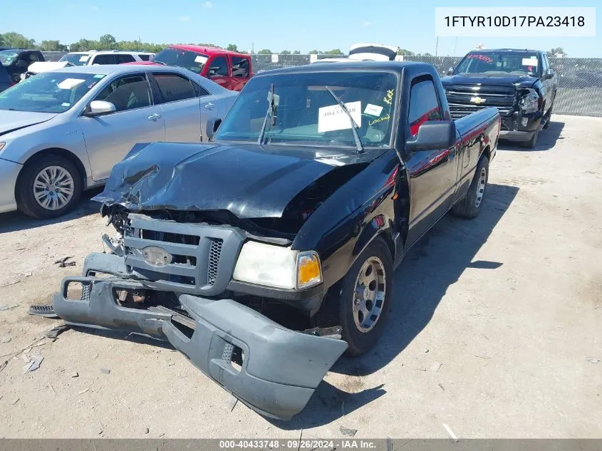 2007 Ford Ranger VIN: 1FTYR10D17PA23418 Lot: 40433748