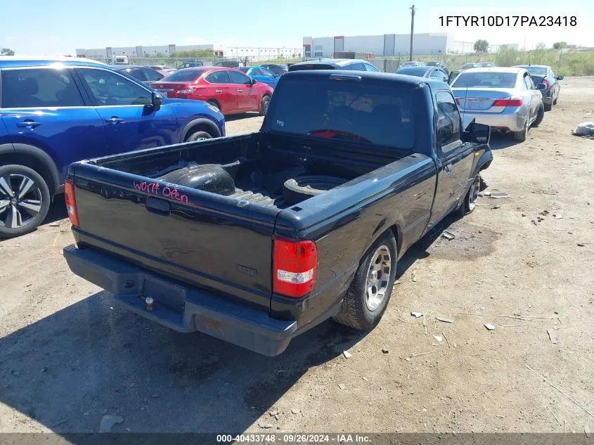 2007 Ford Ranger VIN: 1FTYR10D17PA23418 Lot: 40433748