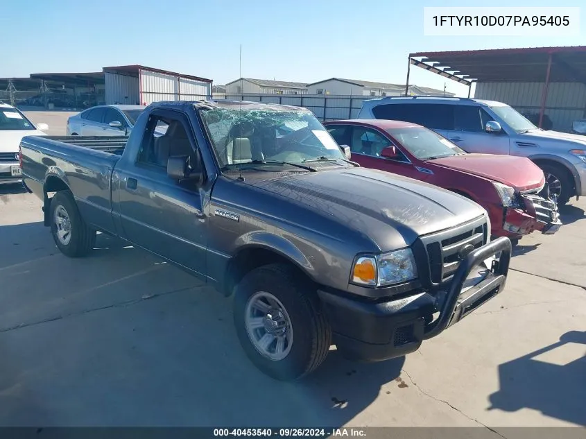 2007 Ford Ranger Stx/Xl/Xlt VIN: 1FTYR10D07PA95405 Lot: 40453540