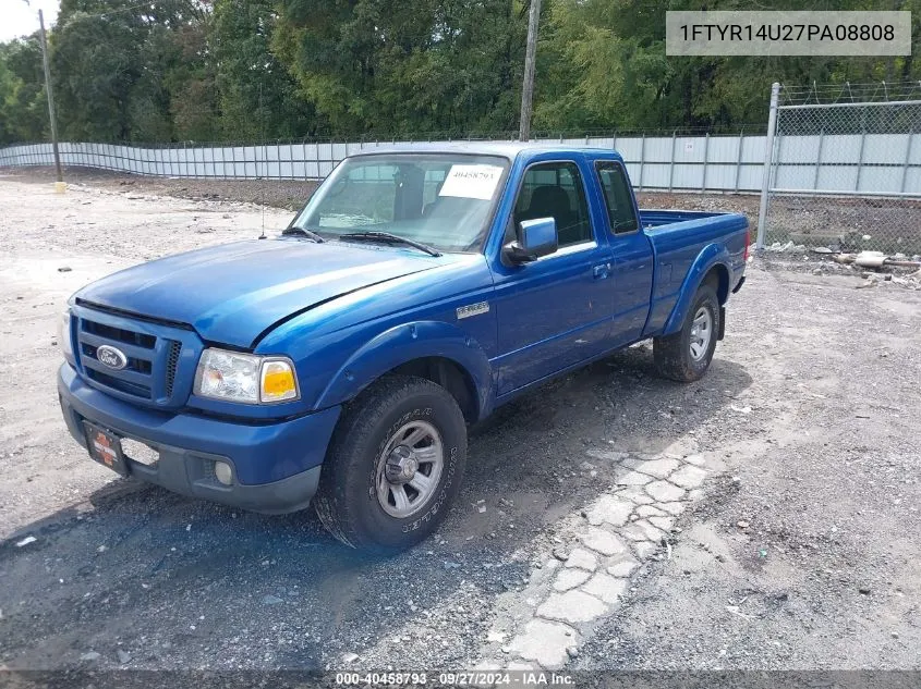 2007 Ford Ranger Sport/Stx/Xl/Xlt VIN: 1FTYR14U27PA08808 Lot: 40458793