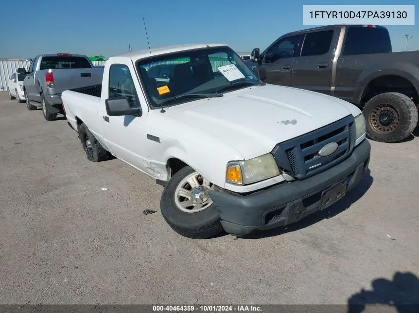 2007 Ford Ranger Stx/Xl/Xlt VIN: 1FTYR10D47PA39130 Lot: 40464359