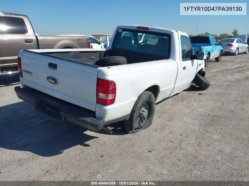 2007 Ford Ranger Stx/Xl/Xlt VIN: 1FTYR10D47PA39130 Lot: 40464359