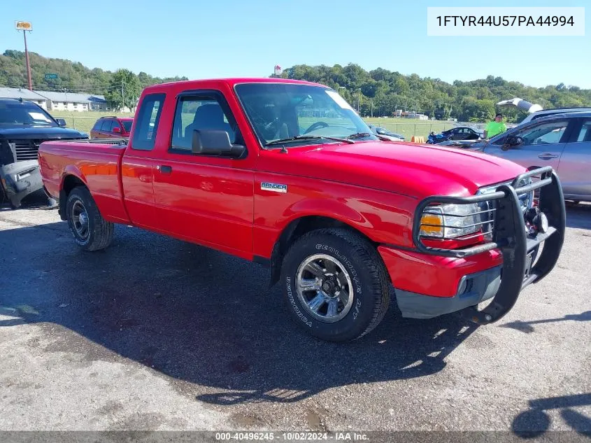 2007 Ford Ranger Sport/Stx/Xlt VIN: 1FTYR44U57PA44994 Lot: 40496245