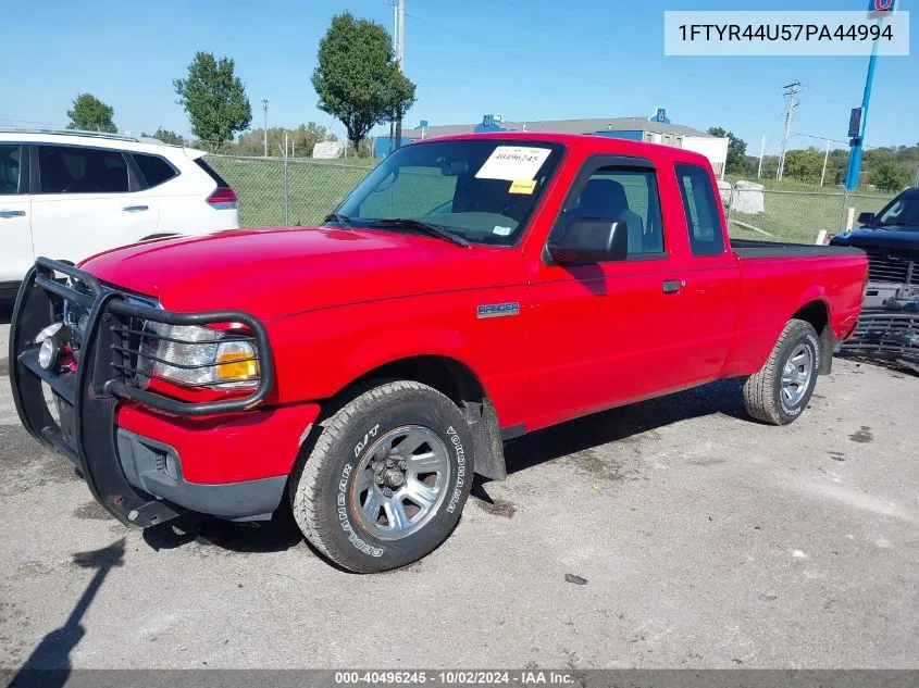 2007 Ford Ranger Sport/Stx/Xlt VIN: 1FTYR44U57PA44994 Lot: 40496245