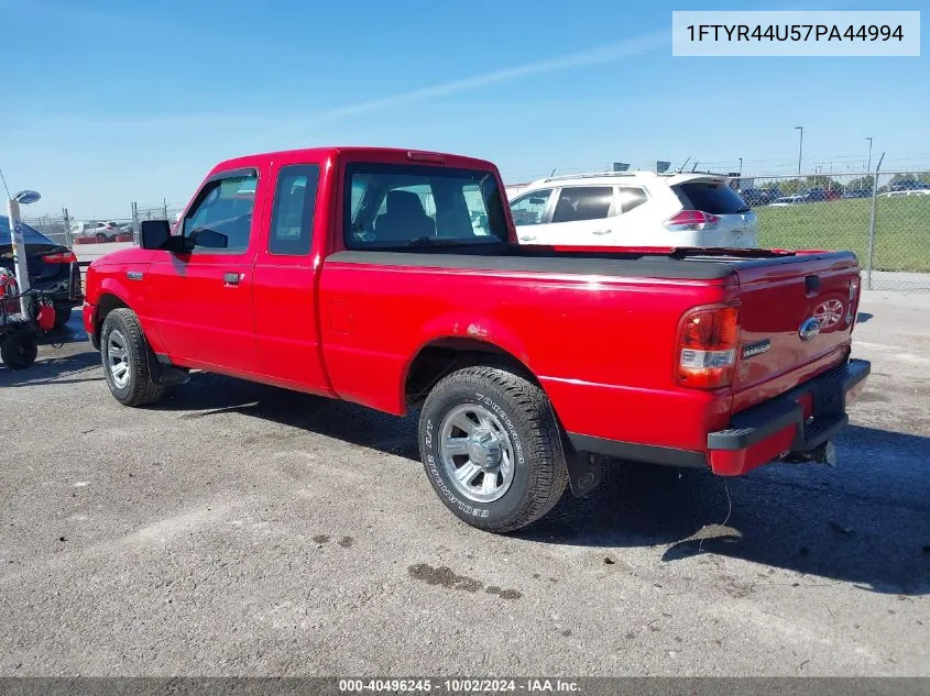 2007 Ford Ranger Sport/Stx/Xlt VIN: 1FTYR44U57PA44994 Lot: 40496245