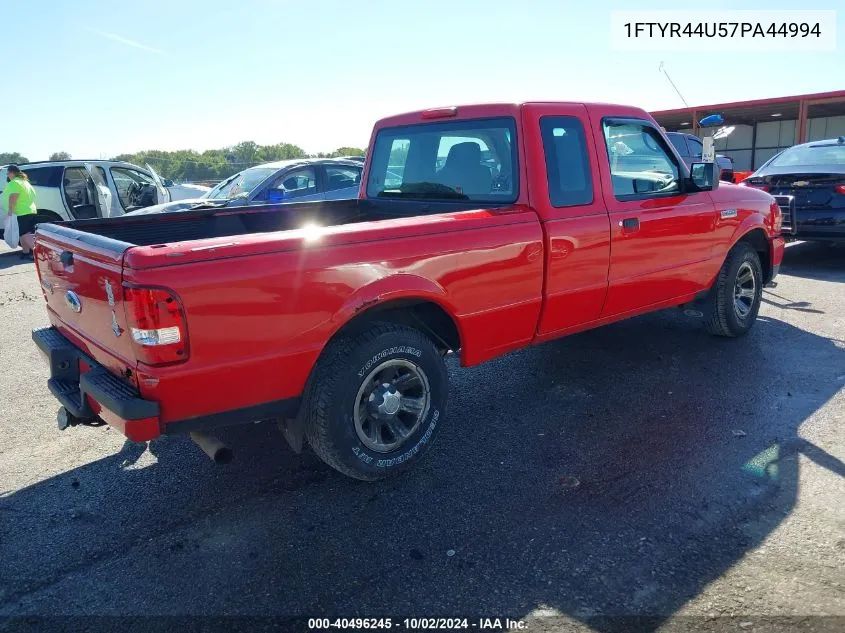 2007 Ford Ranger Sport/Stx/Xlt VIN: 1FTYR44U57PA44994 Lot: 40496245