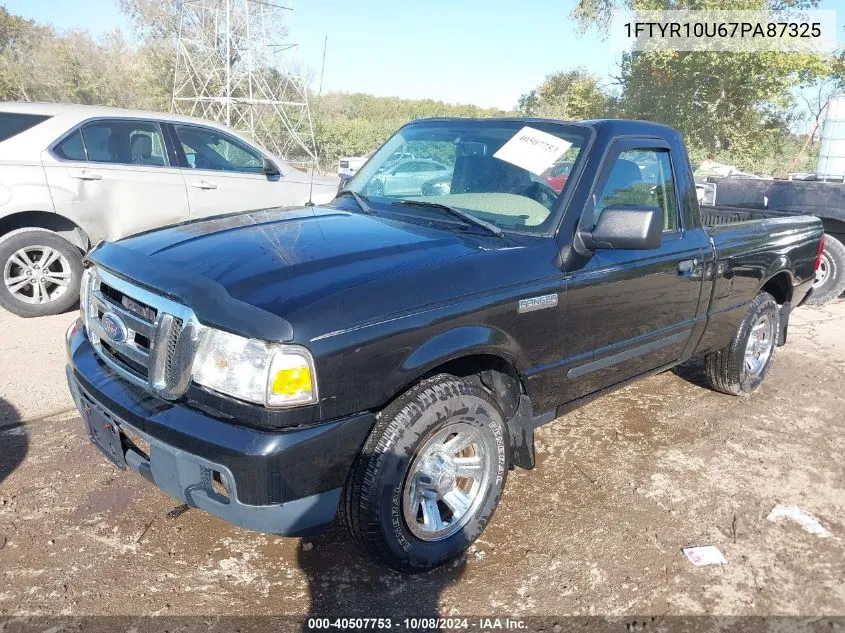 1FTYR10U67PA87325 2007 Ford Ranger Sport/Stx/Xl/Xlt