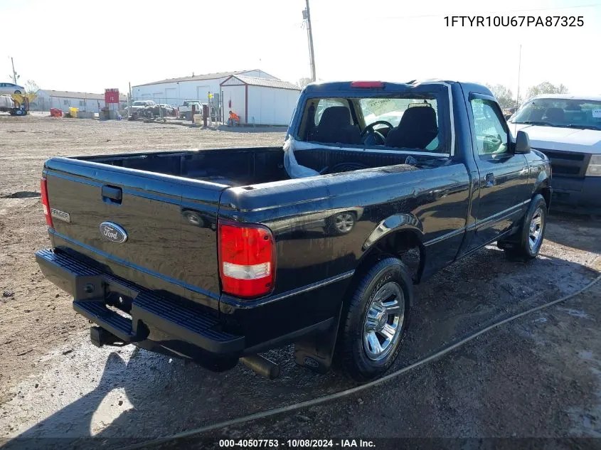 1FTYR10U67PA87325 2007 Ford Ranger Sport/Stx/Xl/Xlt