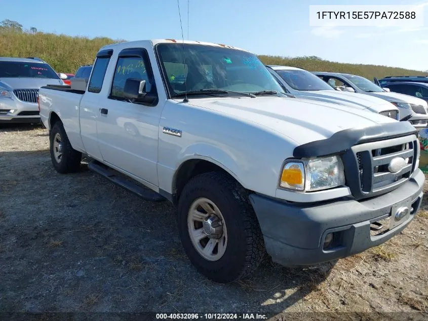 2007 Ford Ranger Fx4 Off-Road/Sport/Xl/Xlt VIN: 1FTYR15E57PA72588 Lot: 40532096