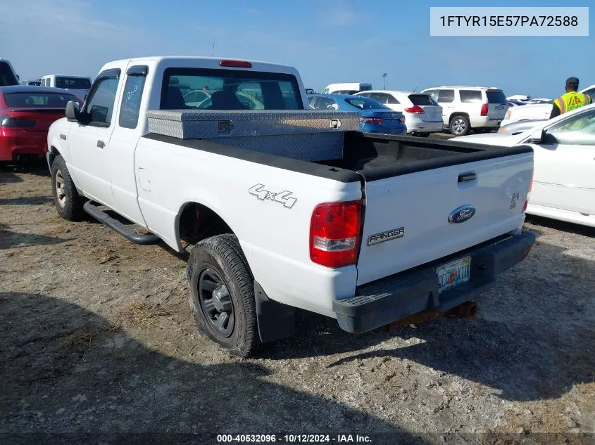 2007 Ford Ranger Fx4 Off-Road/Sport/Xl/Xlt VIN: 1FTYR15E57PA72588 Lot: 40532096