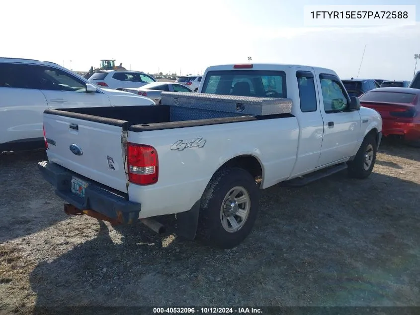 2007 Ford Ranger Fx4 Off-Road/Sport/Xl/Xlt VIN: 1FTYR15E57PA72588 Lot: 40532096