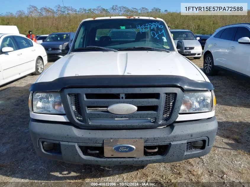 2007 Ford Ranger Fx4 Off-Road/Sport/Xl/Xlt VIN: 1FTYR15E57PA72588 Lot: 40532096