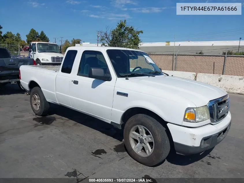 2007 Ford Ranger Sport/Stx/Xlt VIN: 1FTYR44E67PA61666 Lot: 40535593